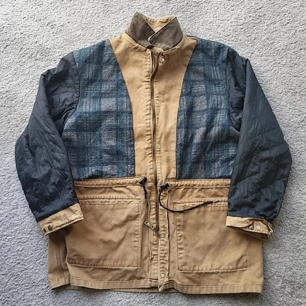 Vintage Carhartt Chore Jacket Men Large Blanket Lined Barn Work Duck Canvas - Picture 4 of 16